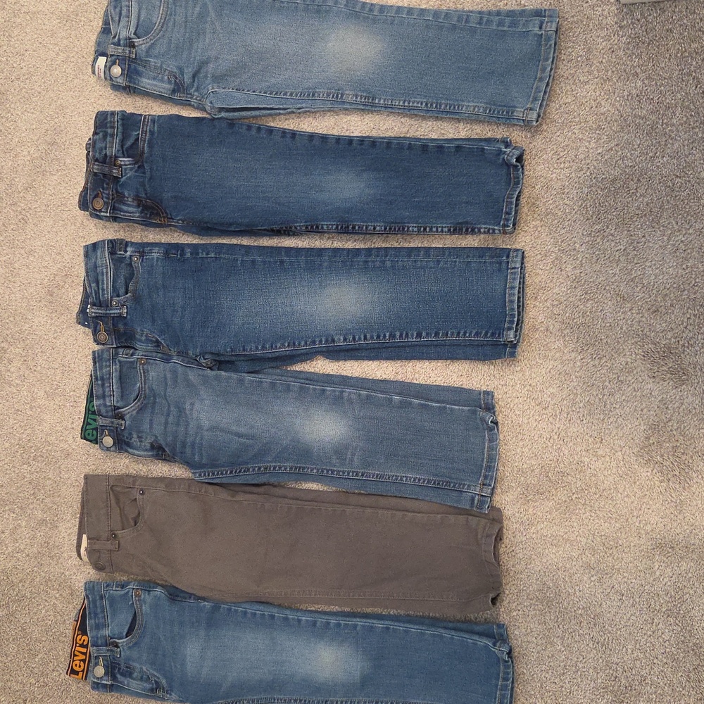 6 Pants! Levi's, Carter's, & Old Navy Pants Lot